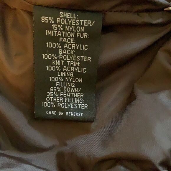 New York & Company Winter coat with fur lined hood size Large - Picture 5 of 8